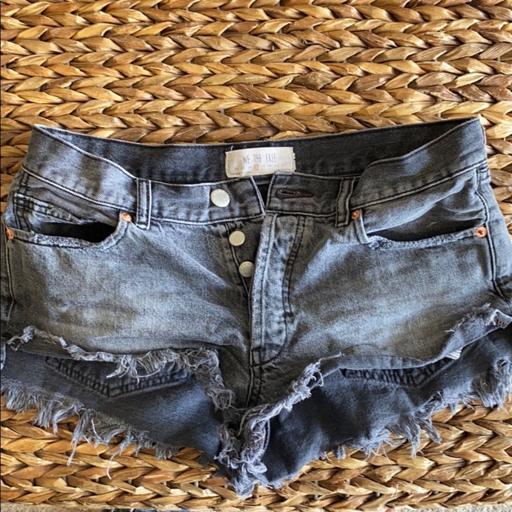 Free people denim shorts